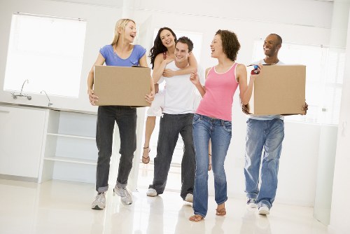 Professional house removalists packing items