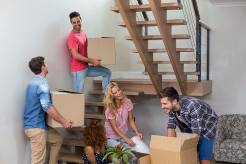 Professional Man and Van team preparing for a move in Hammersmith